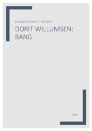 Bang | Analyse | Dorrit Willumsen