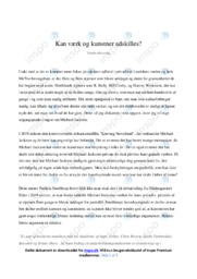 Kan værk og kunstner adskilles | Opgave