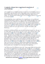 Cyberbullying | Essay