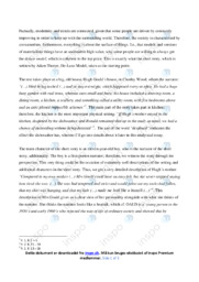 De Luxe Model | Analytical essay