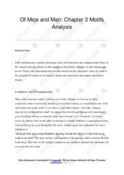 Of Mice and Men | Analyse