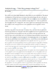 I feel like a stranger where I live | Essay