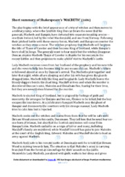 MACBETH | Noter i engelsk | Over 2 sider