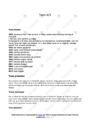 Toms AS | Noter Virksomhedsøkonomi