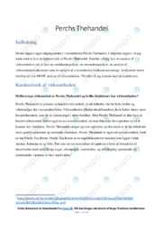 Perchs Thehandel | Analyse