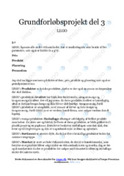 LEGO Grundforløbsprojekt del 3 | Analyse