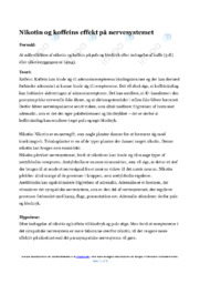Nikotin og koffein | Opgave
