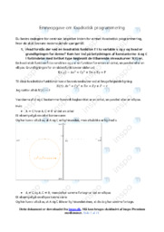 Kvadratisk programmering | Emneopgave Matematik