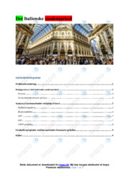 Det Italienske modemarked | Analyse
