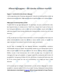 Det danske outdoor-marked | Analyse