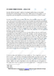 En dør forsvinder | Analyse