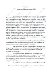 Udslidt | Noter Analyse | Hans Andersen Brendekilde