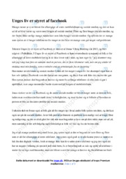 Unges liv | Noter Analyse | Jonas Vibsig Berding