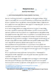 Kentucky Fried Chicken | Analyse