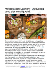 Måltidskasser i Danmark | Analyse