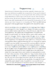Ferguson | Essay