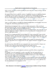 Multiculturalism in Great Britain | Speech