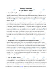 Saree of the Gods | Analytical essay