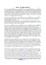 Brexit the right decision | Opgave