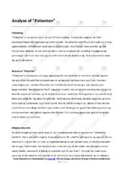 Patienten | Analyse | Peter Seeberg