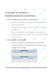 10 Skarpe Til Kapitel 1 | Noter Afsætning