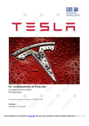 Tesla, Inc | Noter Afsætning Case