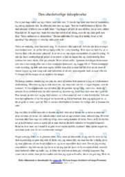 Den ubeskrivelige tidsoplevelse | Dansk Essay