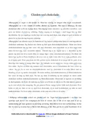 Glæden ved chokolade | Dansk Essay