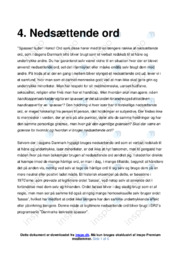 Nedsættende ord | Dansk Essay