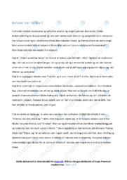 Til den uendelige Natur | Analyse | Schack von Staffeldt