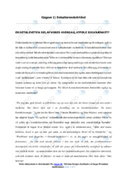 Os og Dem | Analyse | Vincent Hendricks & Silas Marker