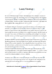 Demostrartionstale | Noter Analyse | Laura Vinstrup