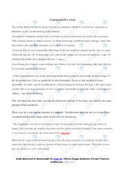 Drugs of medical prisoners | Argumentative essay