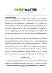 Sportmaster AS | Analyse