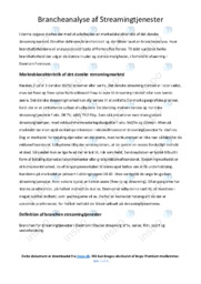 Streamingtjenester | Analyse