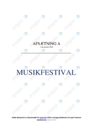 Musikfestival | Analyse