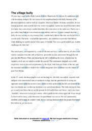 The village bully  | Opgave