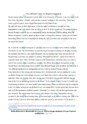 Two different views on illegal immigration | Manuscript