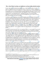 How crime fiction is giving misinformation | Opgave