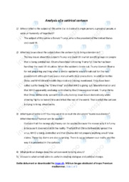 A satirical cartoon | Analyse