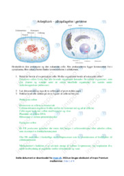 Celler | Noter i biologi | Over 4 sider