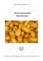 Osmose med kartofler | Analyse