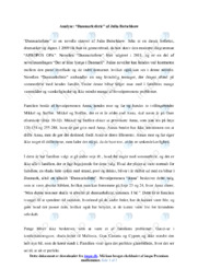 Danmarksferie |  Digtanalyse