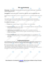 Pris og prissttrategi | Opgave