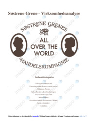 Søstrene Grene | Virksomhedsanalyse