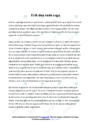 Erik den røde saga | Analyse