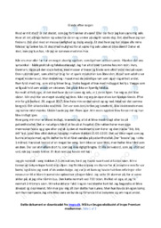 Glæde efter sorgen | Dansk Essay