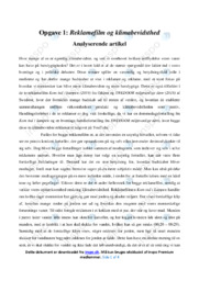 Reklamefilm og klimabevidsthed | Analyse