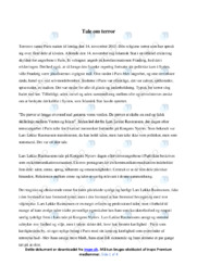 Tale om terror | Analyse | Lars Løkke Rasmussen