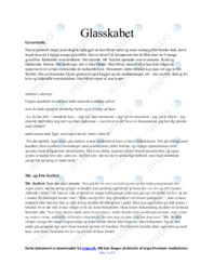 Glasskabet | Analyse | B.S. Ingemann